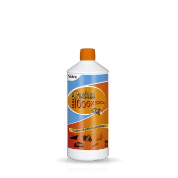 Frontal de la botella de QuitaOooxido Gel Eliminador de Óxido
