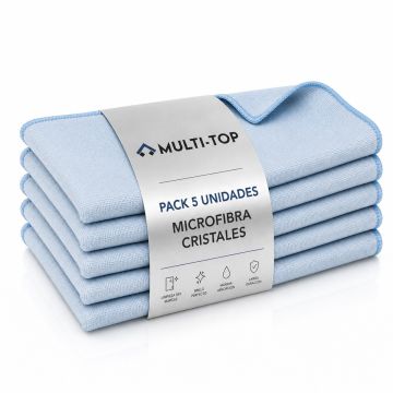 Pack de 5 unidades de Microfibras para cristales Multi-TOP