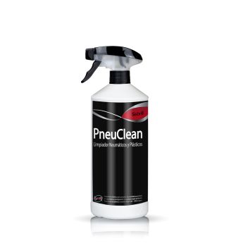 Frontal de la botella de PneuClean Limpiador de Neumáticos y Plásticos