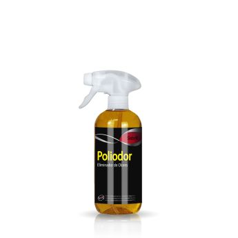 Frontal de la botella de Poliodor Eliminador de Olores