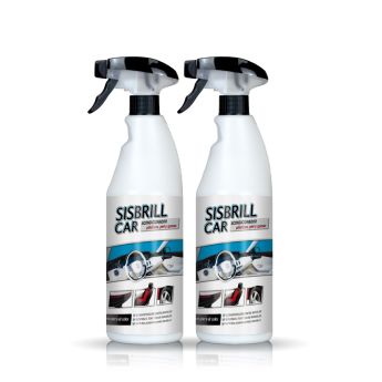 Frontal de 2 botellas de Sisbrill Car Acondicionador de Plásticos, Piel y Gomas