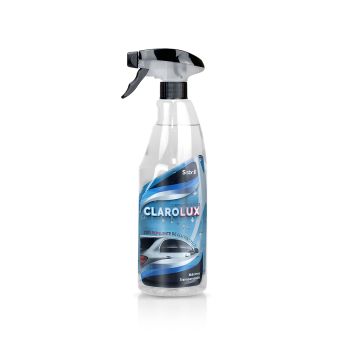 Frontal de la botella de Clarolux Limpiacristales con Repelente