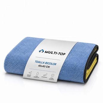 Toalla de microfibra ultrasuave bicolor Multi-TOP