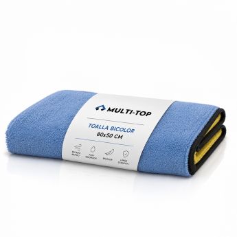 Toalla ultrasuave bicolor Multi-TOP