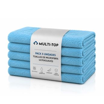 Pack de cinco microfibras ultrasuaves Multi-TOP