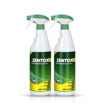 Frontal de 2 botellas de Zentox Desengrasante Neutro