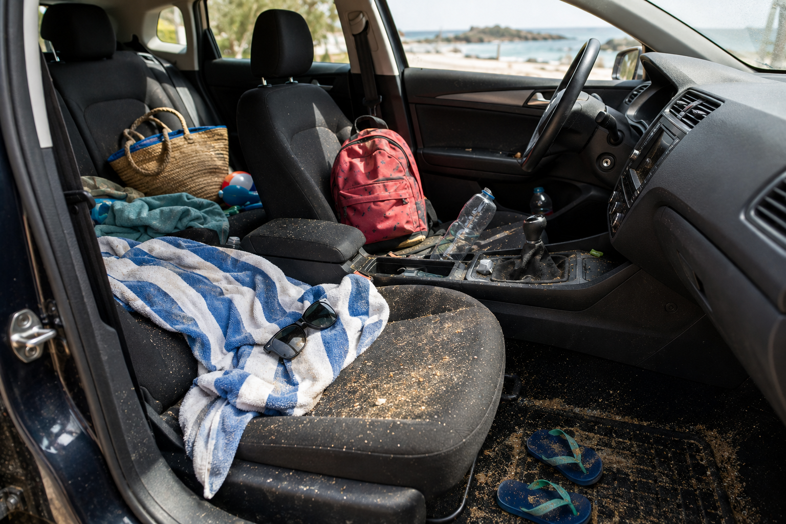 Cómo Limpiar el Interior del Coche Después de las Vacaciones